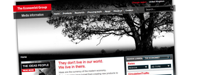 The Economist CSS Website Design