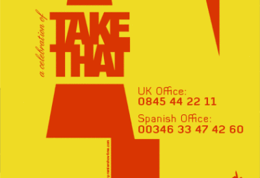 Take That tribute act poster design