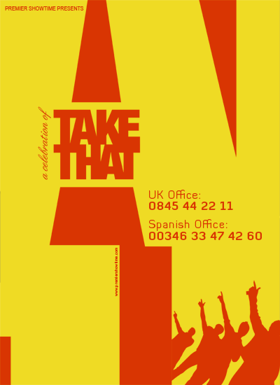 Take That tribute act poster design
