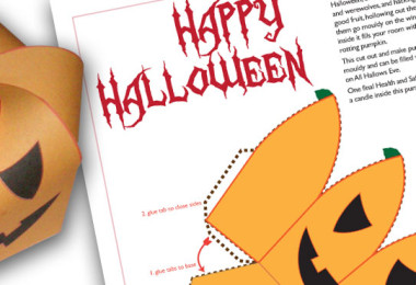 Halloween Pumpkin Papercraft Design